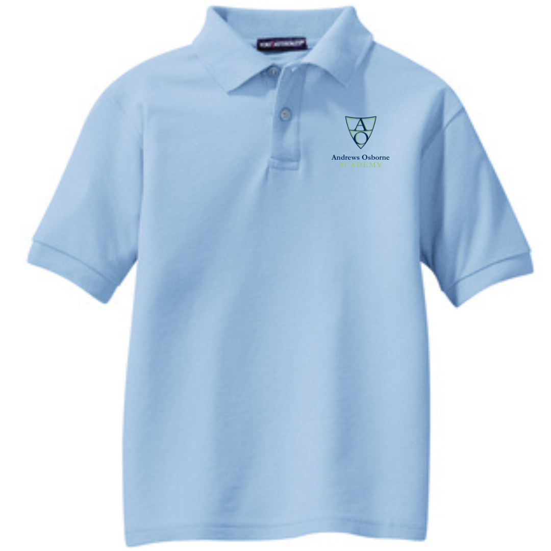 Youth Classic Polo in Light Blue