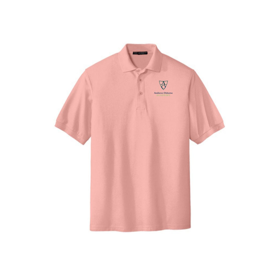 Classic Polo in Pink AOA Cares to Support Breast Cancer - Mens and Ladies