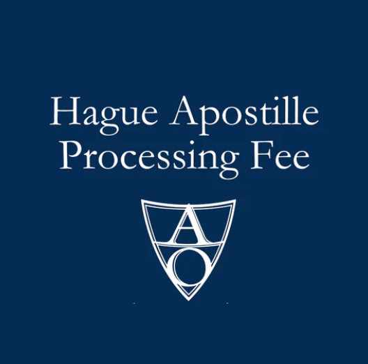 Hague Apostille Processing Fee $100