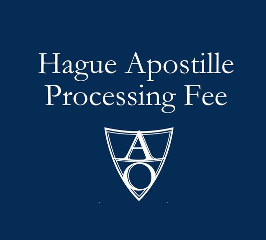Hague Apostille Processing Fee