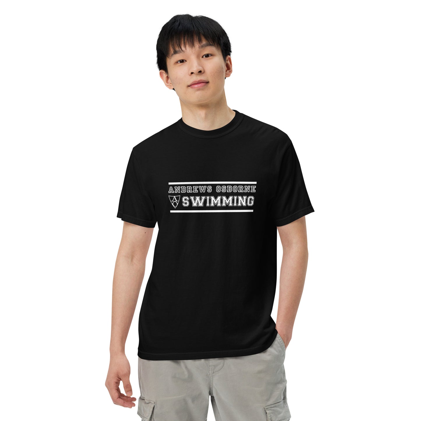 Unisex garment-dyed heavyweight t-shirt Andrews Osborne Swimming