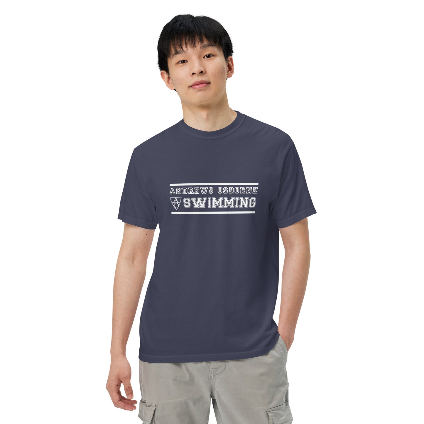 Unisex garment-dyed heavyweight t-shirt Andrews Osborne Swimming